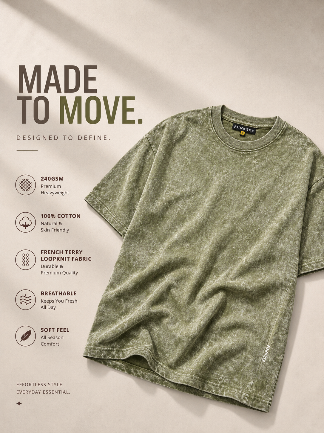 Acid wash || 100%Terry cotton