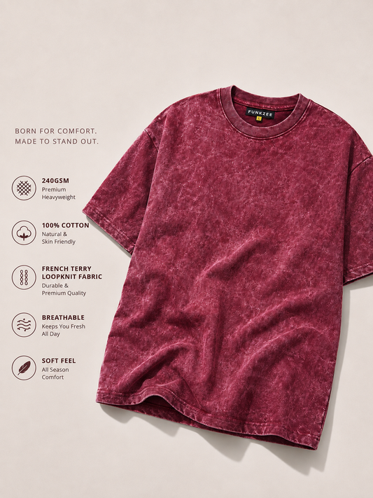 Acid wash || 100% Terry cotton